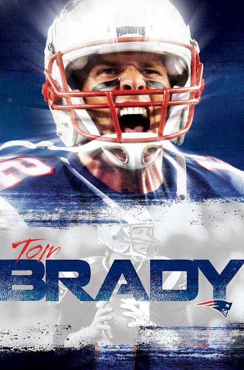 NFL Tom Brady Poster -  22.375'' x 34''