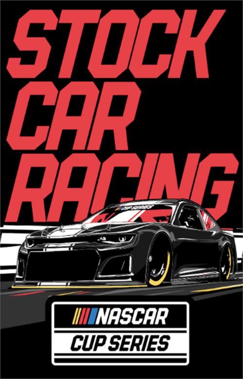 NASCAR Stock Car Racing Poster  - 24'' x 36''