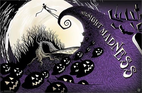 DISNEY Tim Burton's The Nightmare - Midnight Madness Poster - 22.375'' x 34''
