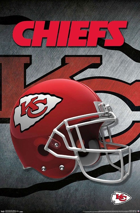 NFL Kansas City Chiefs - HELMET Poster - 22.375'' x 34''