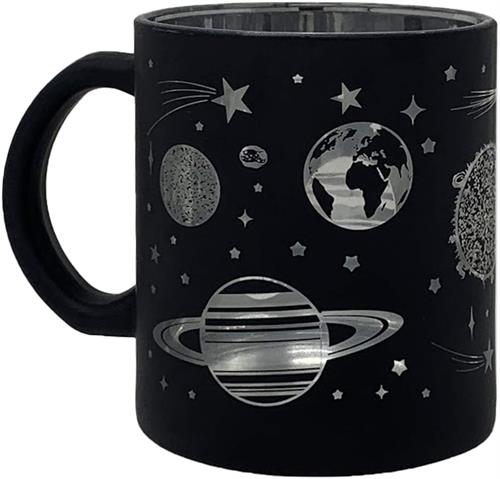 Black Frosted - Space Galaxy 16oz Coffee MUG - 3 Pack