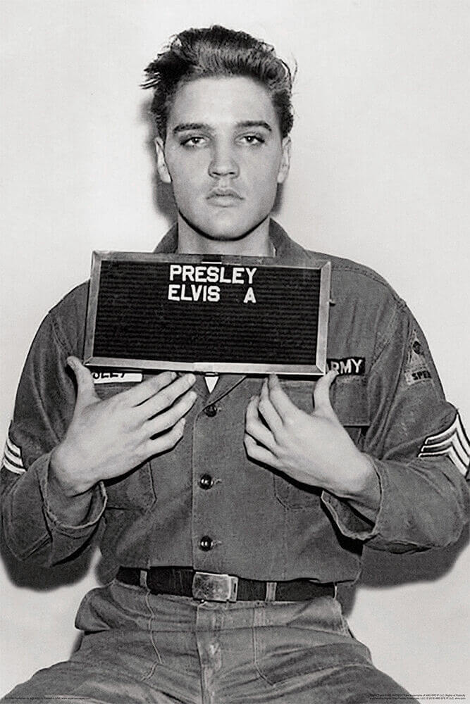 ELVIS Presley Enlisted Poster - 24'' X 36''