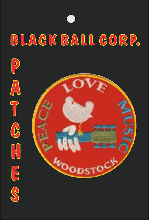 Woodstock ''Love, Peace & MUSIC'' Embroidered Patch