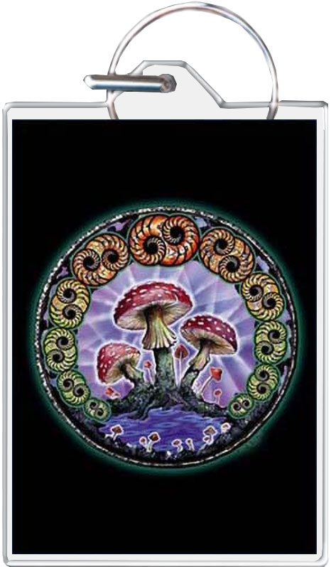 Mushroom 2000 - Mike Dubois KEYCHAIN - 1.5'' X 2''