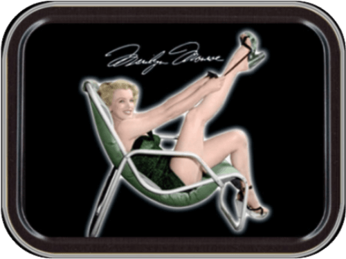 Marilyn Monroe CHAIR Large Stash Tin