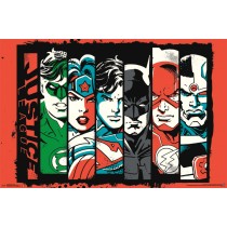 ''Justice League ''''BARs'''' Poster - 23'''' X 35''''''