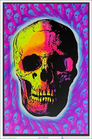 ''Skull Trip Black Light POSTER - 23'''' X 35''''''