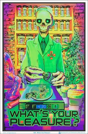 ''What's Your Pleasure Zombie Blacklight POSTER - 23'''' x 35''''''