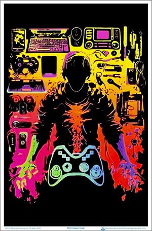 ''Gamer Dude by Sasha Blacklight POSTER - 23'''' x 35''''''
