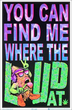 ''Where the Loud At Blacklight POSTER - 23'''' x 35''''''