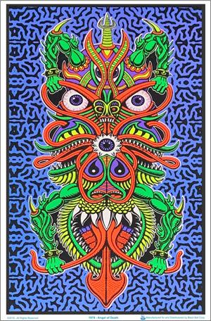 ''Angel Of Death By: Chris Dyer Flocked Black Light POSTER - 23'''' x 35''''''