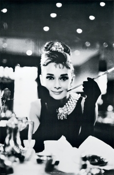 ''Audrey Hepburn Breakfast At Tiffany's Poster - 24'''' X 36''''''