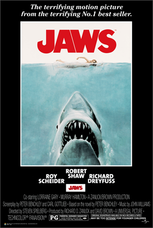 ''Jaws Movie Poster - 24'''' X 36''''''