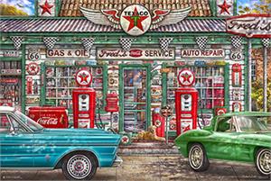 ''Freds Garage By: Michael Fishel POSTER - 36'''' X 24''''''