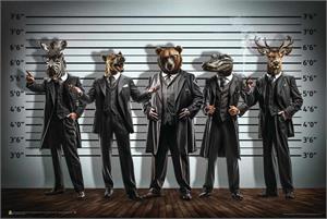 ''Unusual Suspects by Daveed Benito POSTER - 36'''' x 24''''''
