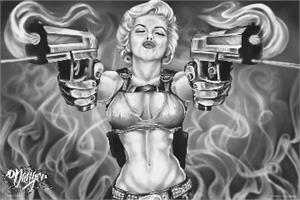 ''Marilyn Monroe Guns By: James Danger Harvey POSTER - 36'''' X 24''''''