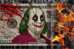 ''$100 Joker by: Daveed Benito Poster - 24'''' X 36''''''