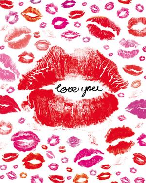 ''Love You Lips - 16'''' X 20''''''