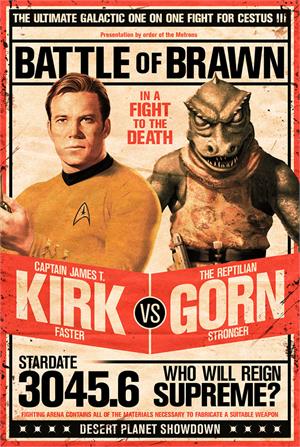 ''Star Trek - Kirk vs Gorn TV POSTER - 24'''' X 36''''''