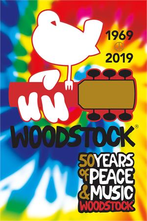''Woodstock 50 Years of Peace & MUSIC 1969-2019  Poster - 24'''' X 36''''''
