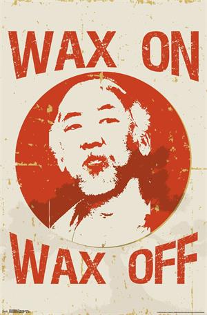 ''Karate Kid ''''Wax on Wax Off'''' Poster - 22.375'' x 34''''