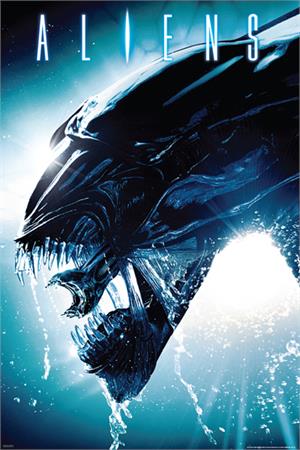 ''Aliens  Side Splash Poster - 24'''' x 36''''''