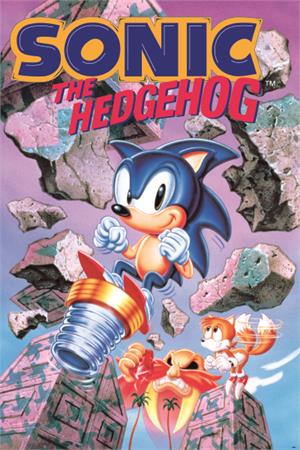 ''Sonic the Hedgehog  Break Through Rocks POSTER - 24'''' x 36''''''