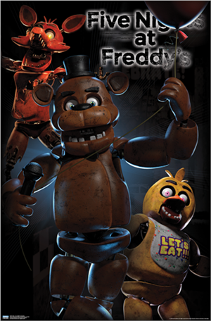 ''Five Nights at Freddy's Glow in the Dark POSTER - 22.375'''' x 34''''''