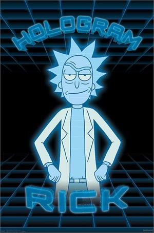 ''Rick and Morty - Hologram Rick POSTER - 22.375'''' x 34''''''