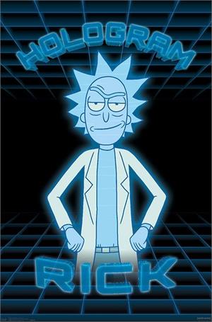 ''RICK and Morty - Hologram RICK Poster - 22.375'''' x 34''''''