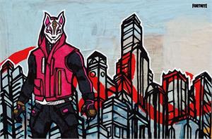 ''Fortnite - Aaron FOX Drift Poster - 22.375'''' x 34''''''