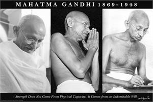 ''Mahatma Gandhi Trio POSTER - 36'''' x 24''''''