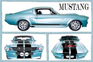 ''Fabulous Mustangs Poster - 36'''' x 24''''''