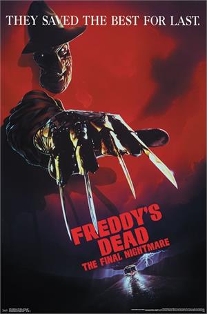 ''A Nightmare on Elm Street - Freddy's Dead POSTER - 22.375'''' x 34''''''