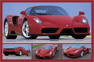 ''Tribute to Enzo Ferrari POSTER - 36'''' x 24''''''