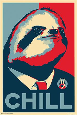 ''Chill Sloth POSTER - 24'''' x 36''''''