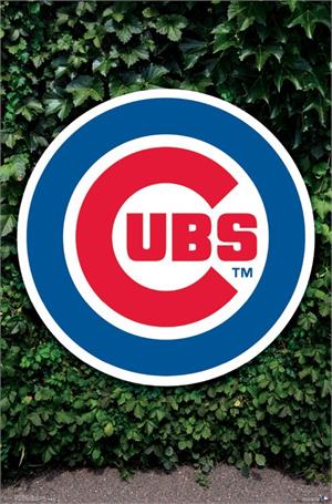 ''MLB CHicago Cubs - Logo Poster - 22.375'''' x 34''''''