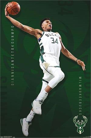 NBA Milwaukee Bucks - Giannis Antetokounmpo Poster - 22.375" x 34"