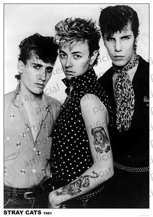 ''The Stray Cats POSTER  - 23.5'''' x 33''''''
