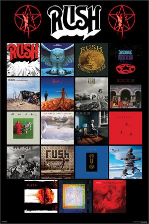 ''Rush Album COVERs Poster - 24'''' x 36''''''