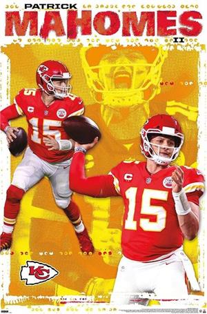 ''NFL Kansas City Chiefs - Patrick Mahomes II Poster - 22.375'''' x 34''''''