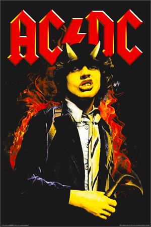 ''AC/DC Angus - Non-Flocked Blacklight POSTER 24'''' x 36''''''