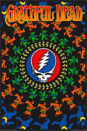 ''GRATEFUL DEAD - Non-Flocked Blacklight Poster 24'''' x 36''''''