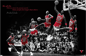 ''Michael JORDAN - Fly Poster - 34'''' x 22.375''''''