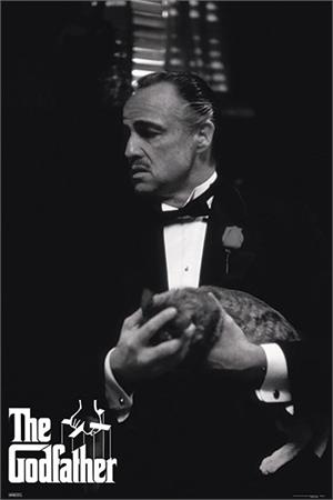 ''The Godfather - Holding Cat Poster - 24'''' x 36''''''