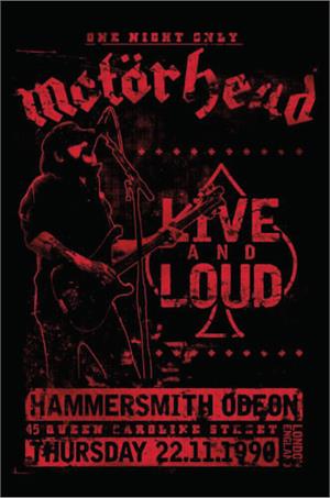 ''Motorhead Live and Loud POSTER 24'''' x 36''''''