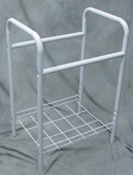 POSTER Browser Rack For Shrink Wrap POSTERs - Black/White - Holds 48 Shrink Wrapped POSTERs