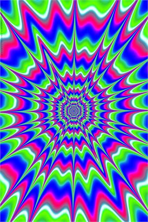 CREEPER BLACK NON FLOCKED BLACK LIGHT POSTER - 24" X 36"