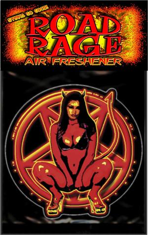 Devil Pentagram LADY Road Rage Air Freshener