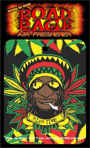 RASTA Man High Time Road Rage Air Freshener